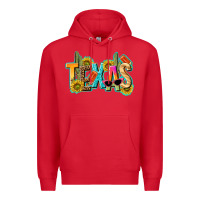 Red texas summer Premium Hoodie - texasbilliewilder