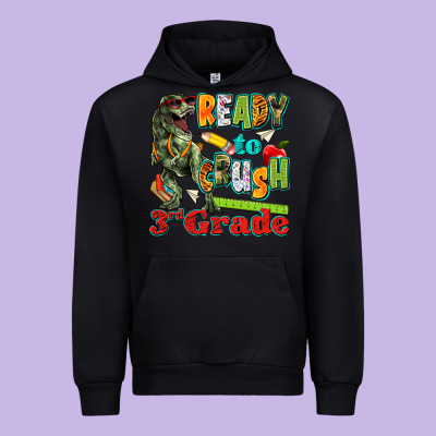 Ready To Crush Third Grade Urban Hoodie Designed By Texasbilliewilder
