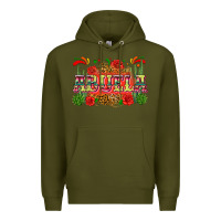 Army Green abuela Premium Hoodie - Zillion Design Studio