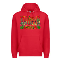 Red abuela Premium Hoodie - Zillion Design Studio