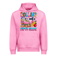 Fuchsia Pink rolling into fifth grade Urban Hoodie - texasbilliewilder