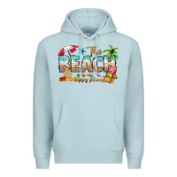Blue Mist the beach is my happy place Premium Hoodie - texasbilliewilder