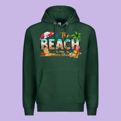 The Beach Is My Happy Place Premium Hoodie Designed By Texasbilliewilder