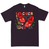 Plum christmas crocin around the tree Premium Tee - CowhideDigitalArt