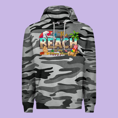 The Beach Is My Happy Place Premium Hoodie Designed By Texasbilliewilder