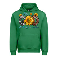 Emerald with god all things are possible sunflower Urban Hoodie - Zillion Design Studio