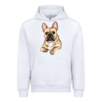 White french bulldog sitting Urban Hoodie - RanaPortraitStore