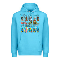 Ocean Blue todays forecast  cruising with a chance of drinkin Premium Hoodie - texasbilliewilder