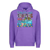 Purple todays forecast  cruising with a chance of drinkin Premium Hoodie - texasbilliewilder