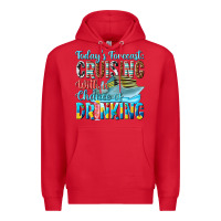 Red todays forecast  cruising with a chance of drinkin Premium Hoodie - texasbilliewilder