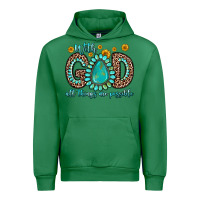 Emerald with god all things are possible gemstone Urban Hoodie - Zillion Design Studio