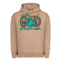 Pigment Burro with god all things are possible gemstone Urban Hoodie - Zillion Design Studio