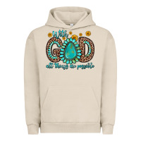 Pigment French Oak with god all things are possible gemstone Urban Hoodie - Zillion Design Studio