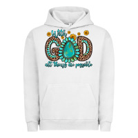 Pigment Lunar Rock with god all things are possible gemstone Urban Hoodie - Zillion Design Studio