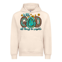 Sandshell with god all things are possible gemstone Urban Hoodie - Zillion Design Studio