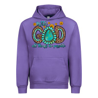 Tulip with god all things are possible gemstone Urban Hoodie - Zillion Design Studio