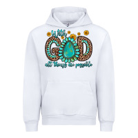 White with god all things are possible gemstone Urban Hoodie - Zillion Design Studio