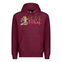 Burgundy love vibes cupid Premium Hoodie - RanaPortraitStore