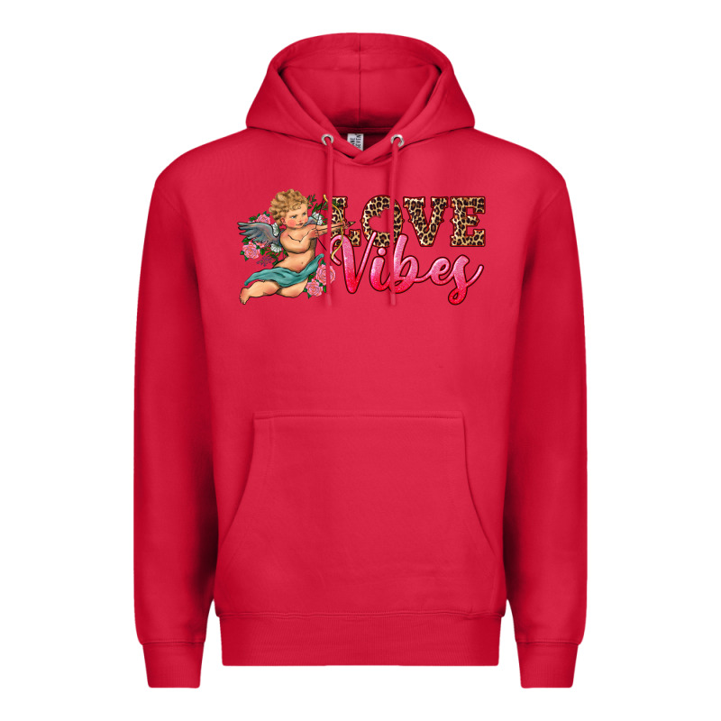 Love Vibes Cupid Premium Hoodie by RanaPortraitStore | Teevron