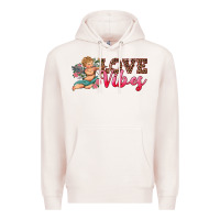 Pale Pink love vibes cupid Premium Hoodie - RanaPortraitStore