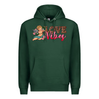 Sports Green love vibes cupid Premium Hoodie - RanaPortraitStore