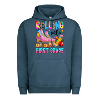 Pigment Midnight Navy rolling into first grade Urban Hoodie - texasbilliewilder