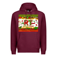 Burgundy respiratory therapist juneteenth Premium Hoodie - Zillion Design Studio