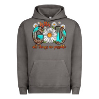 Pigment Tornado with god all things are possible daisy Urban Hoodie - Zillion Design Studio