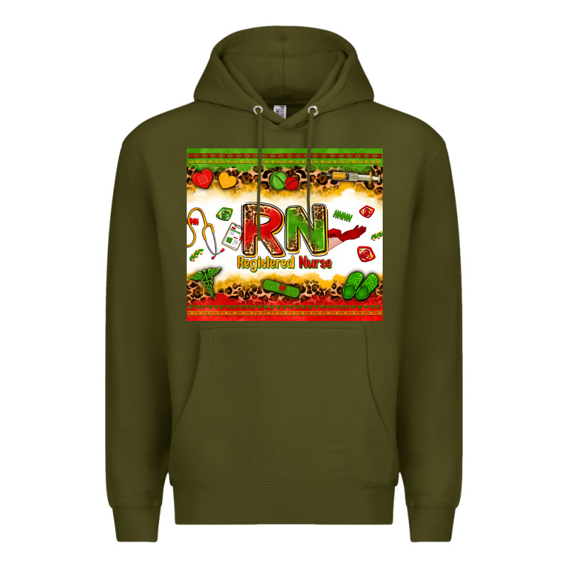 Registered Nurse Juneteenth Premium Hoodie by Zillion Design Studio | Teevron