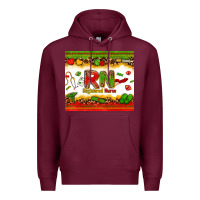 Burgundy registered nurse juneteenth Premium Hoodie - Zillion Design Studio