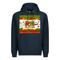 Navy registered nurse juneteenth Premium Hoodie - Zillion Design Studio