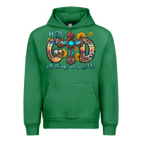 Emerald with god all things are possible cross Urban Hoodie - Zillion Design Studio