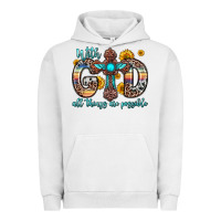 Pigment Lunar Rock with god all things are possible cross Urban Hoodie - Zillion Design Studio