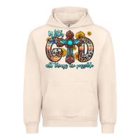 Sandshell with god all things are possible cross Urban Hoodie - Zillion Design Studio