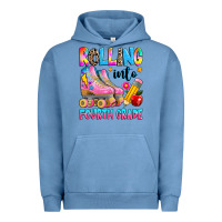 Pigment Pebble Blue rolling into fourth grade Urban Hoodie - texasbilliewilder