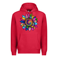 Cardinal tie dye sunflower Premium Hoodie - texasbilliewilder