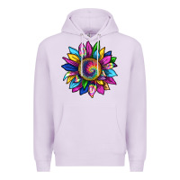 Lilac tie dye sunflower Premium Hoodie - texasbilliewilder