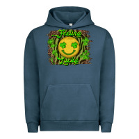 Pigment Midnight Navy feeling lucky Urban Hoodie - RanaPortraitStore