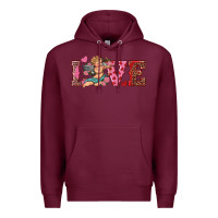 Burgundy love cupid Premium Hoodie - RanaPortraitStore