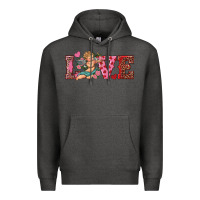 Charcoal Heather love cupid Premium Hoodie - RanaPortraitStore