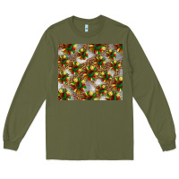 Army Green juneteenth sunflowers Long Sleeve Tee - BarkalooDesign