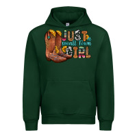 Forest Green just a small town girl Urban Hoodie - Zillion Design Studio