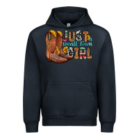 Navy just a small town girl Urban Hoodie - Zillion Design Studio