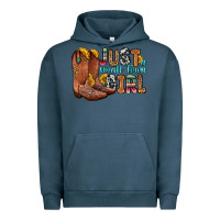 Pigment Midnight Navy just a small town girl Urban Hoodie - Zillion Design Studio