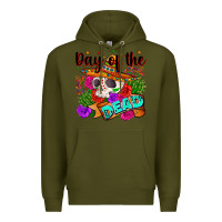 Army Green mexican day of the dead Premium Hoodie - Zillion Design Studio