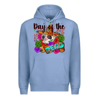 Colony Blue mexican day of the dead Premium Hoodie - Zillion Design Studio