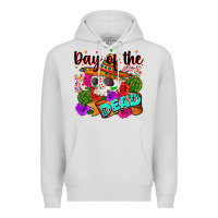 Dove Grey mexican day of the dead Premium Hoodie - Zillion Design Studio
