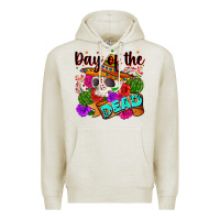 Oatmeal Heather mexican day of the dead Premium Hoodie - Zillion Design Studio