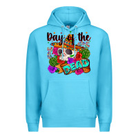 Ocean Blue mexican day of the dead Premium Hoodie - Zillion Design Studio