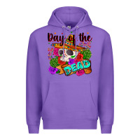 Purple mexican day of the dead Premium Hoodie - Zillion Design Studio